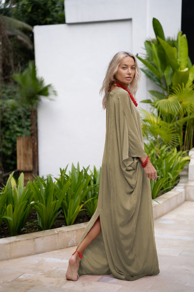 Breeze Cover up Olive Longue